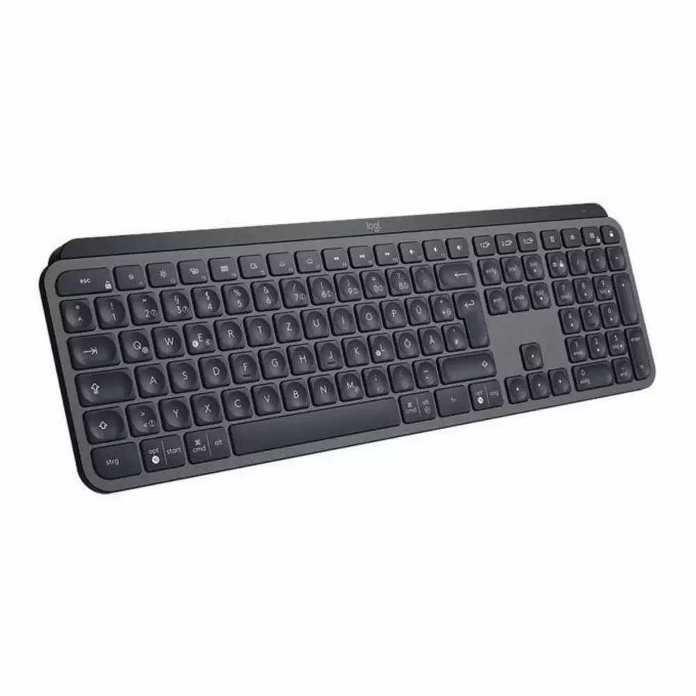 Безжична клавиатура Logitech MX Keys Bluetooth USB-C подложка за ръце Graphite - 920-009416