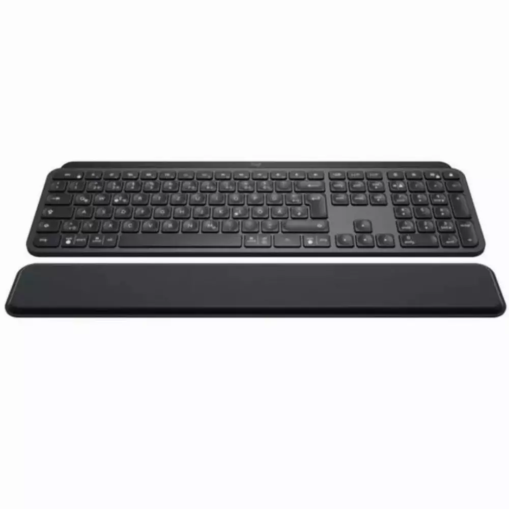 Безжична клавиатура Logitech MX Keys Bluetooth USB-C подложка за ръце Graphite - 920-009416