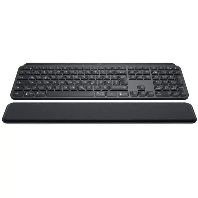 Безжична клавиатура Logitech MX Keys Bluetooth USB-C подложка за ръце Graphite - 920-009416