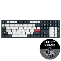 Геймърскa механична клавиатура Ducky One 2 Tuxedo Cherry MX Black
