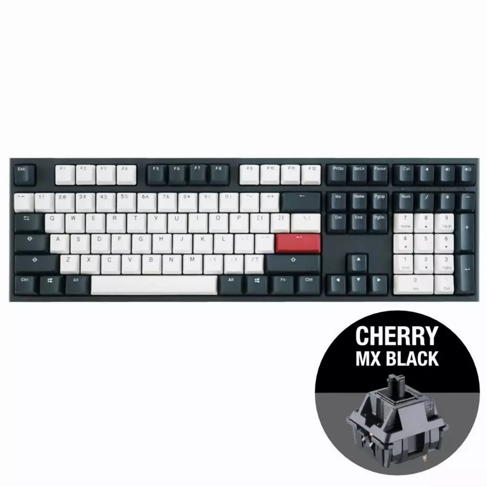 Геймърскa механична клавиатура Ducky One 2 Tuxedo Cherry MX Black