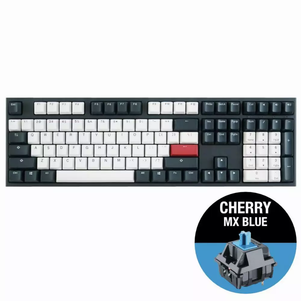 Геймърскa клавиатура Ducky One 2 Tuxedo Cherry MX Blue