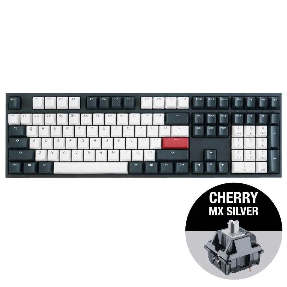 Геймърскa клавиатура Ducky One 2 Tuxedo Cherry MX Silver