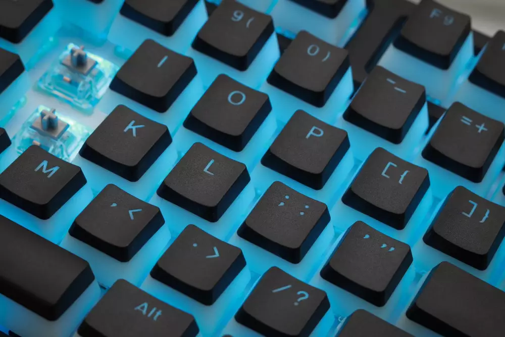 Геймърскa клавиатура Ducky One 2 Pudding RGB Cherry MX Silent Red