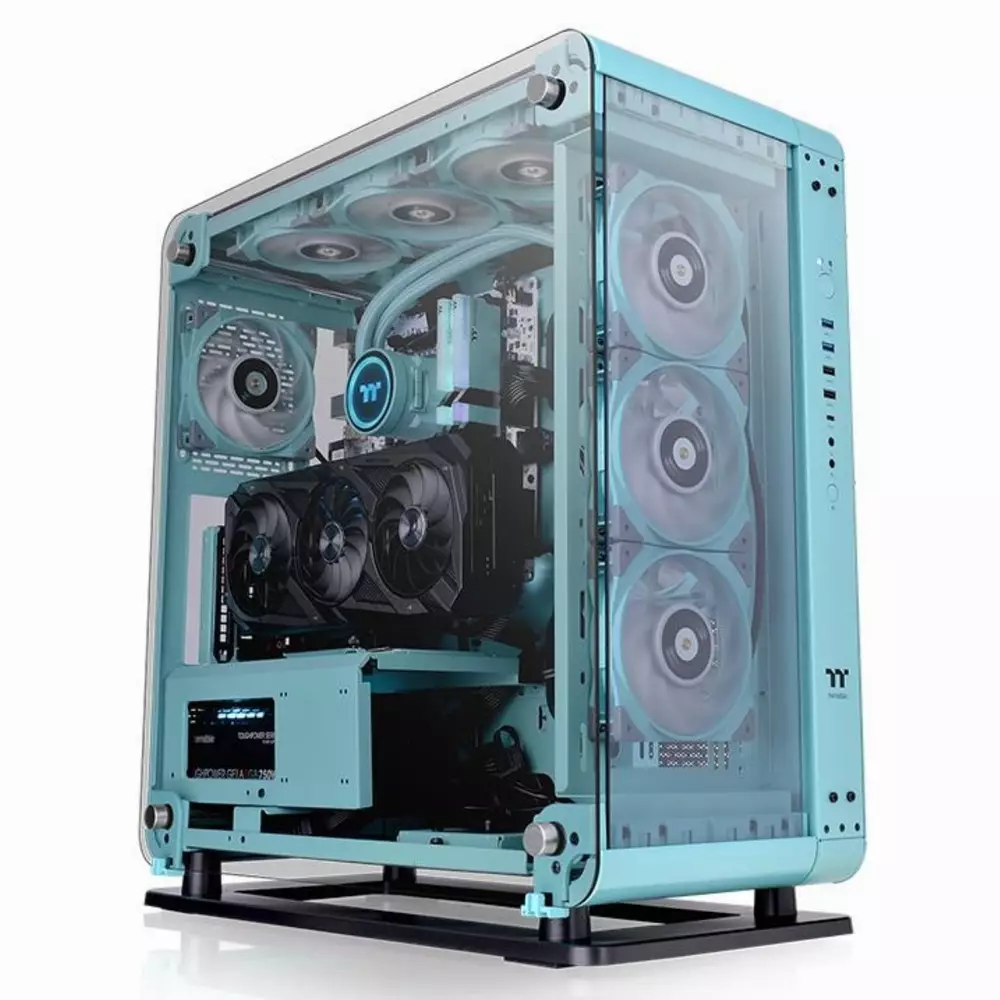 Кутия Thermaltake Core P6 TG Torquoise CEB Mid Tower