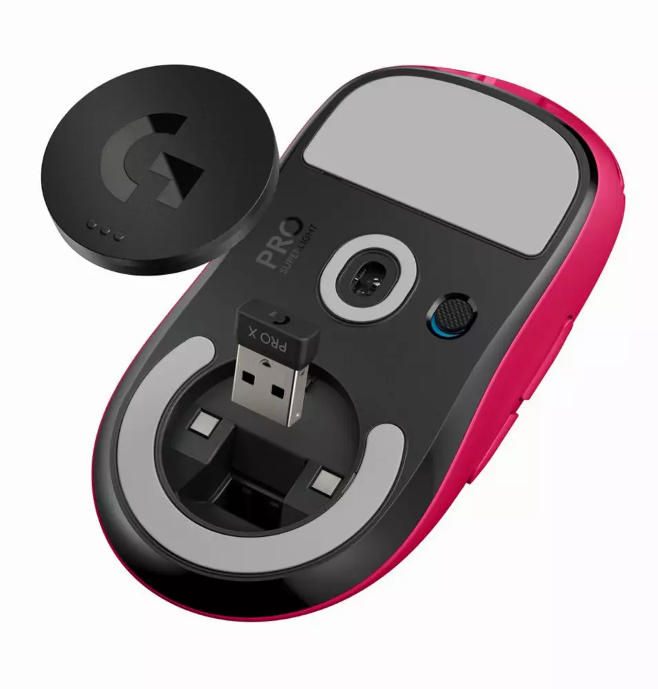 Геймърска мишка Logitech Pro X SuperLight Wireless Gaming Mouse Pink - 910-005956