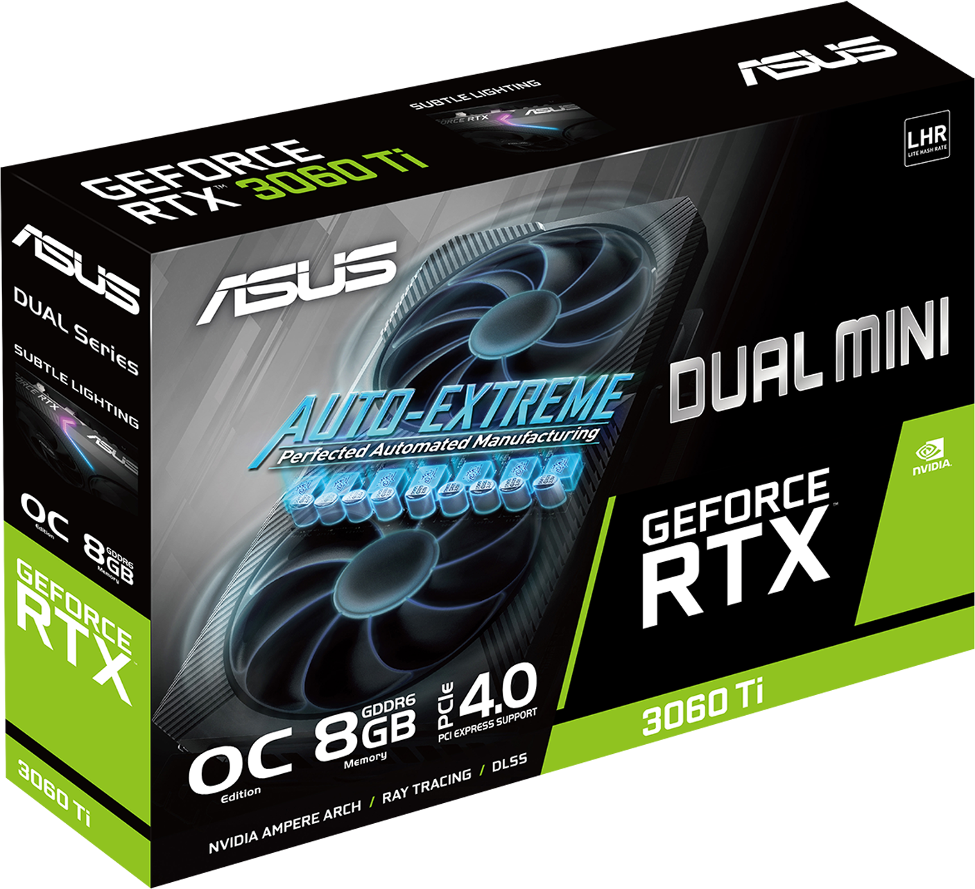 Видео карта ASUS DUAL GeForce RTX 3060 Ti V2 MINI OC Edition 8GB GDDR6 LHR