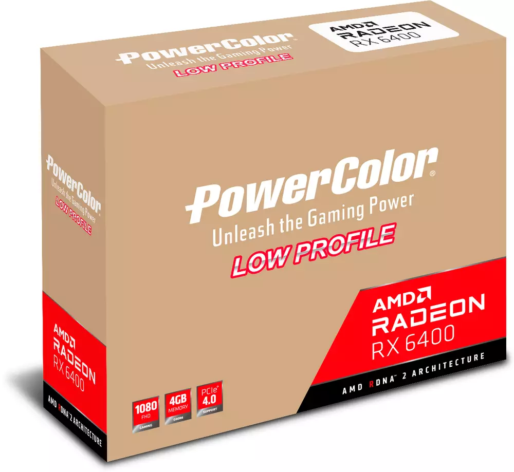 Видео карта PowerColor AMD Radeon RX 6400 ITX 4GB GDDR6