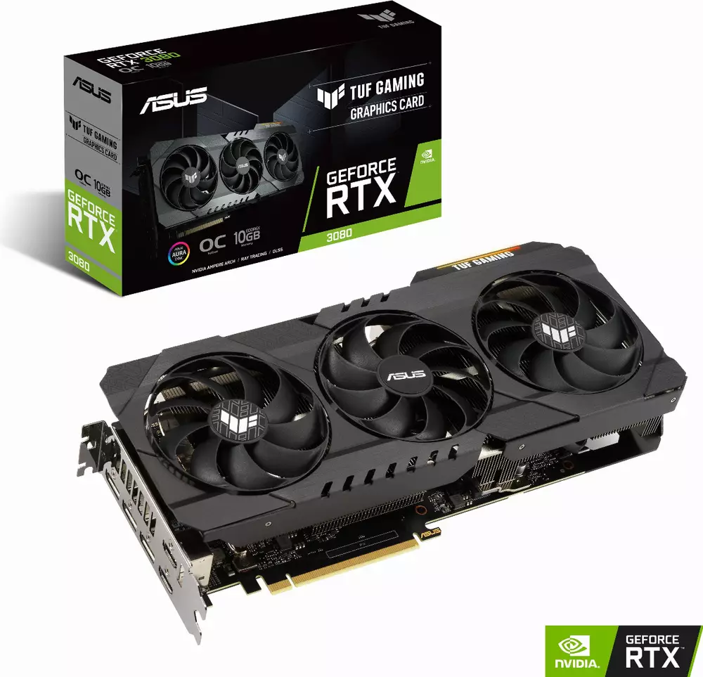 Видео карта ASUS TUF Gaming GeForce RTX 3080 V2 OC Edition 10GB GDDR6X
