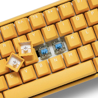 Геймърскa механична клавиатура Ducky One 3 Yellow SF 65% Cherry MX Silver