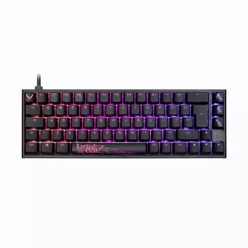 Геймърскa механична клавиатура Ducky x PowerColor One 2 SF RGB, Kailh BOX Brown