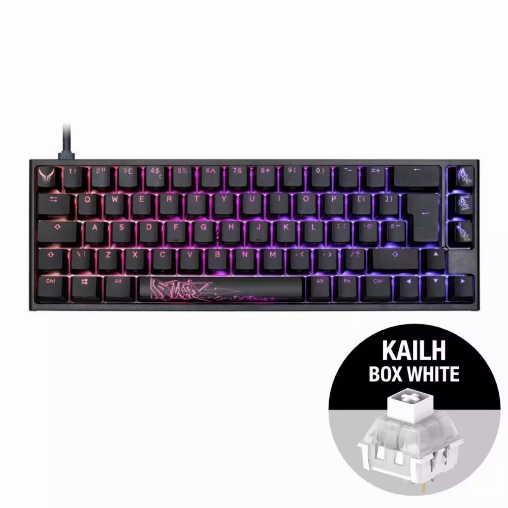Gaming μηχανικό πληκτρολόγιο Ducky x PowerColor One 2 SF RGB Kailh BOX White