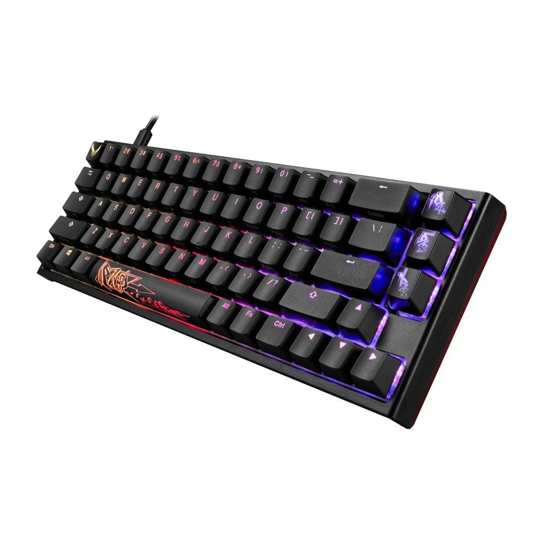 Gaming μηχανικό πληκτρολόγιο Ducky x PowerColor One 2 SF RGB Kailh BOX White