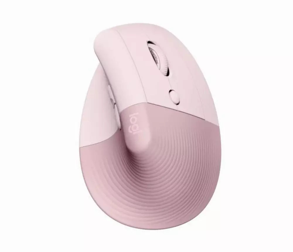 Безжична Мишка Logitech Lift Vertical Rose - 910-006478