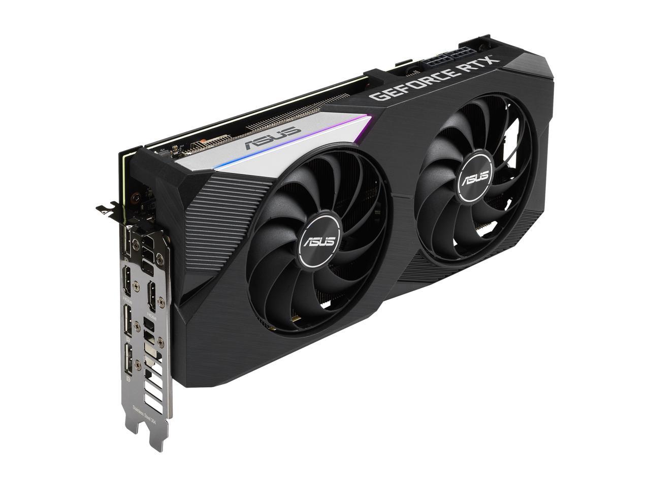 Видео карта ASUS Dual GeForce RTX 3070 V2 OC 8GB LHR - 	90YV0FQC-M0NA00
