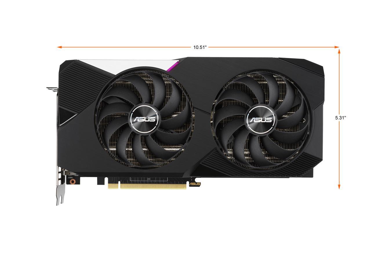 Видео карта ASUS Dual GeForce RTX 3070 V2 OC 8GB LHR - 	90YV0FQC-M0NA00