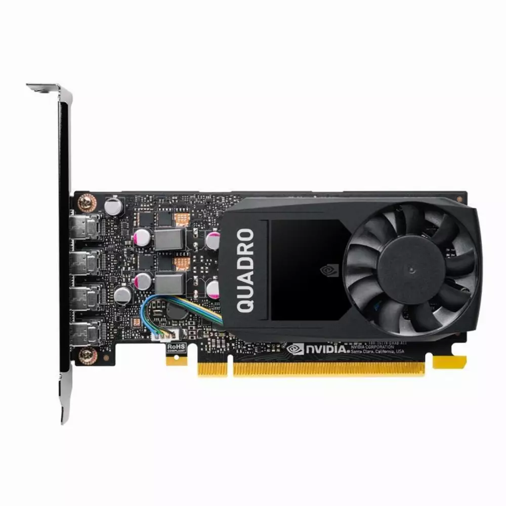 Видео карта PNY NVIDIA Quadro P1000V2, 4GB, GDDR5, 128 bit, 4x mDP