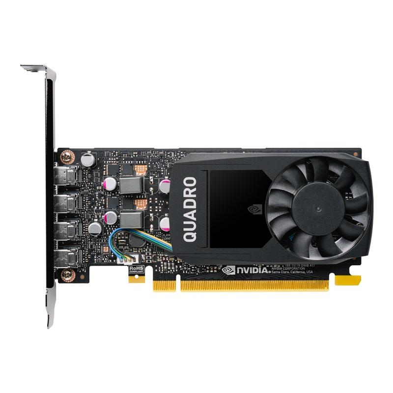 Видео карта PNY NVIDIA Quadro P1000V2, 4GB, GDDR5, 128 bit, 4x mDP