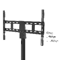Стойка за TV HAMA, Регулируема, 165 cm (65"), 40 кг, Черен