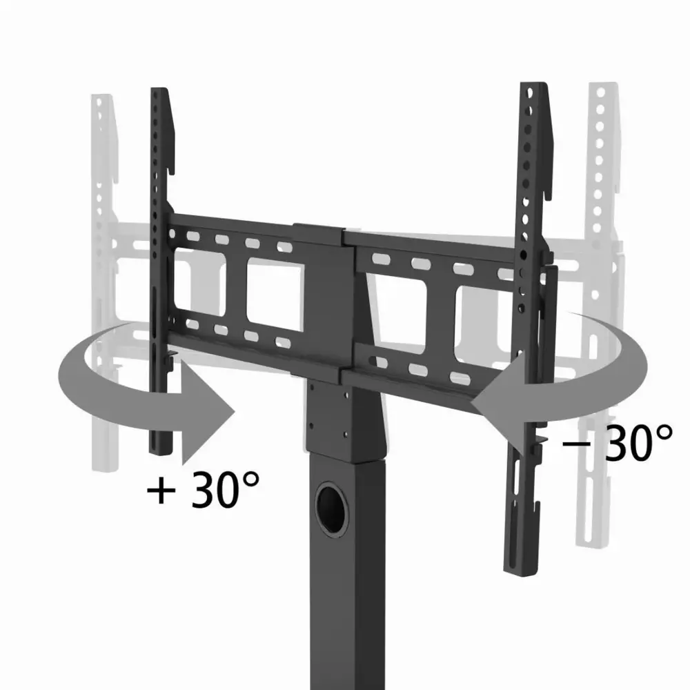 Стойка за TV HAMA, Регулируема, 165 cm (65"), 40 кг, Черен