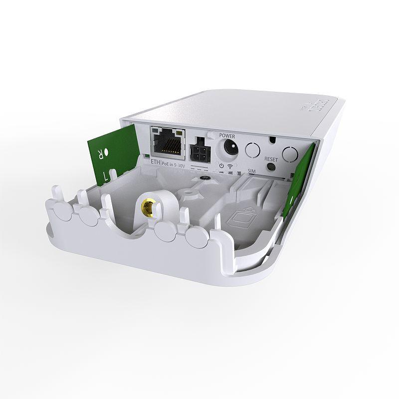 Access Point MikroTik RBwAPG-5HacT2HnD, за открито, 64MB RAM, 1xLAN 10/100, 2.4Ghz 802.11b/g/n