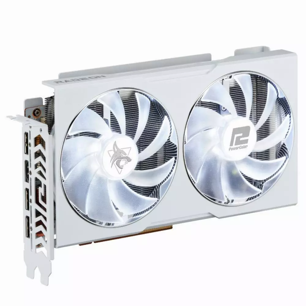 Graphics card PowerColor HellHound Spectral White OC Radeon RX 6650 XT 8GB GDDR6