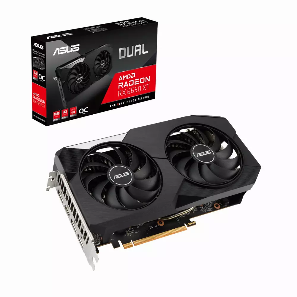 Видео карта ASUS Dual Radeon RX 6650 XT OC Edition 8GB GDDR6 - 90YV0HL0-M0NA00