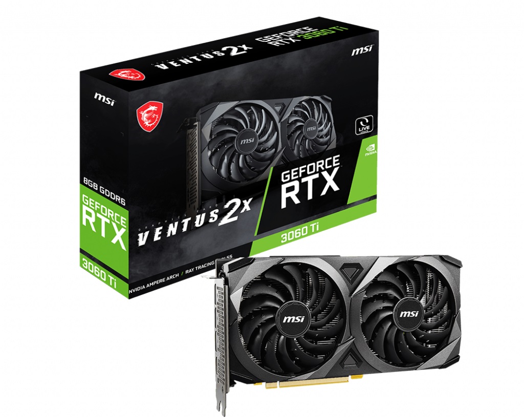 Видео карта MSI GeForce RTX 3060 Ti VENTUS 2X V1 LHR - 912-V397-251