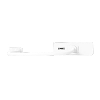 6-портов хъб j5create Mini Dock JUD380, USB 3.0, Gigabit Ethernet, HDMI, VGA, USB-B, Бял