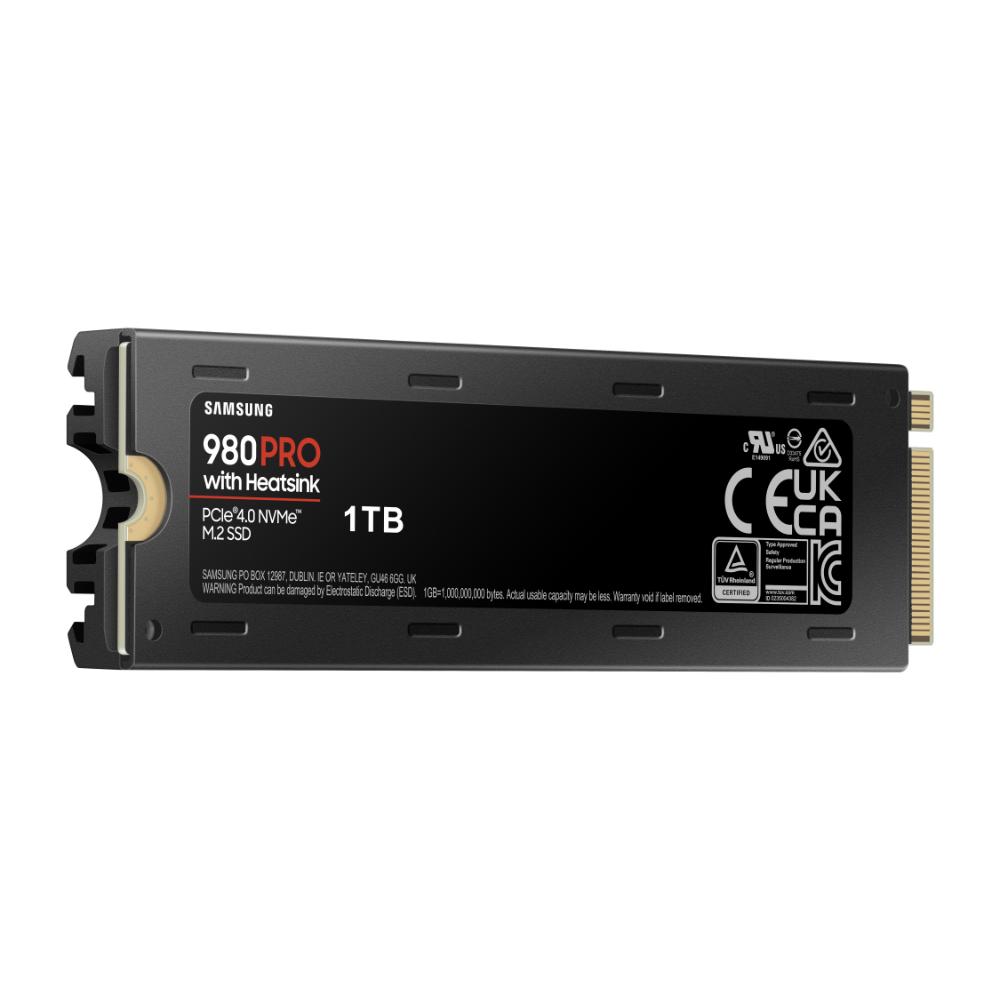 Диск SSD SAMSUNG 980 PRO Heatsink 1TB M.2 2280 PCIe NVMe Gen 4.0 x4 MZ-V8P1T0CW