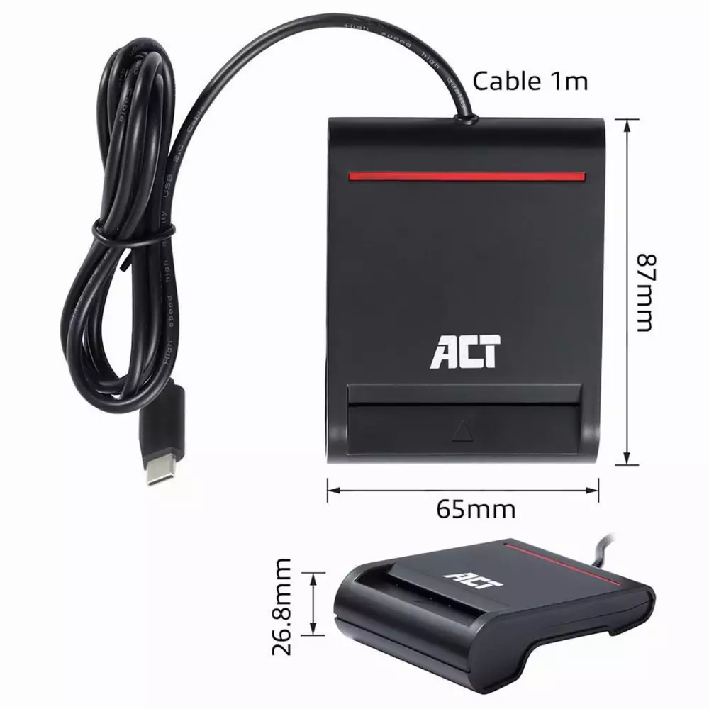 Αναγνώστης έξυπνων καρτών ACT AC6020, USB 3.2 Gen 1
