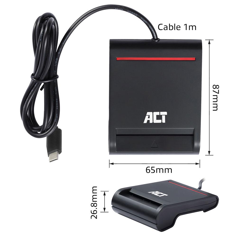 Αναγνώστης έξυπνων καρτών ACT AC6020, USB 3.2 Gen 1