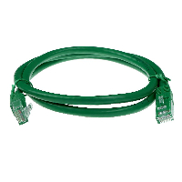 Мрежов пач кабел ACT U/UTP, CAT 6, RJ-45 - RJ-45, 3.0 m, Медни проводници, Зелен, Булк опаковка