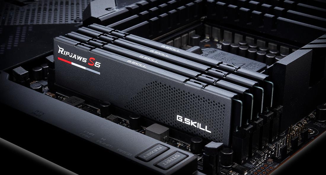 Памет G.SKILL Ripjaws S5 Black 32GB (2x16GB) DDR5 6000MHz CL32 - F5-6000J3238F16GX2-RS5K