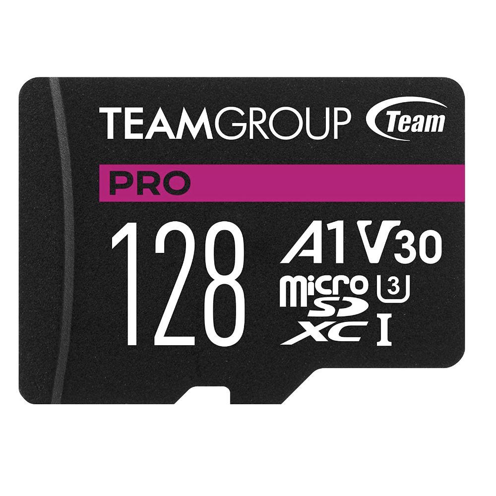 Карта памет Team Group A1 PRO microSDXC 128GB, UHS-I U3, V30, A1 + SD Адаптер