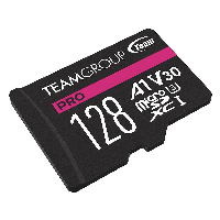 Карта памет Team Group A1 PRO microSDXC 128GB, UHS-I U3, V30, A1 + SD Адаптер