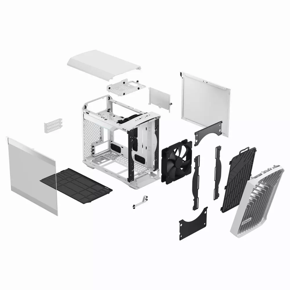 Кутия Fractal Torrent Nano White ITX - FD-C-TOR1N-03