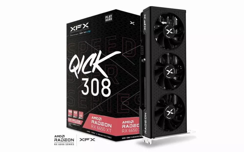 Видео карта XFX AMD Radeon RX 6650 XT  Qick 308 Ultra 8GB GDDR6 - RX-665X8LUDY