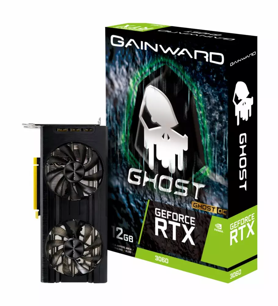 Видео карта Gainward GeForce RTX 3060 Ghost OC 12GB GDDR6