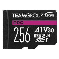 Карта памет Team Group A1 PRO microSDXC 256GB UHS-I U3 V30 A1 SD Адаптер