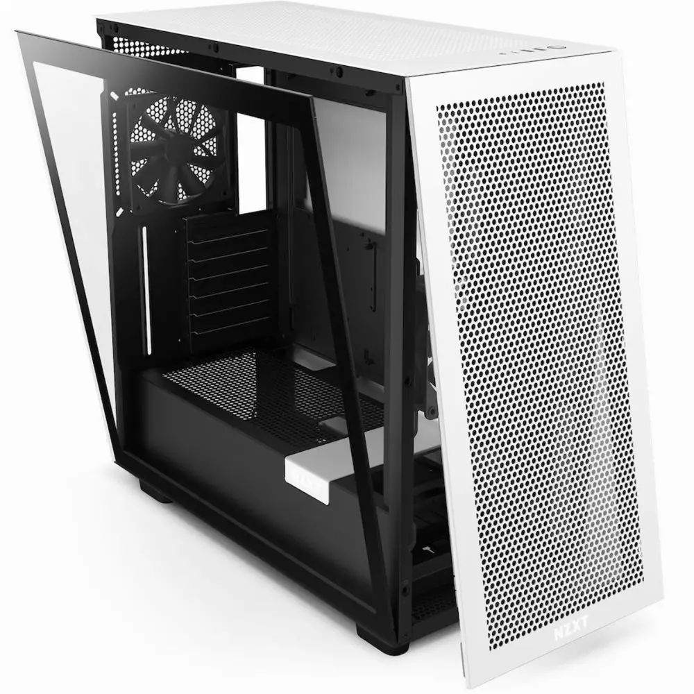 Кутия NZXT H7 Flow Matte Black & White
