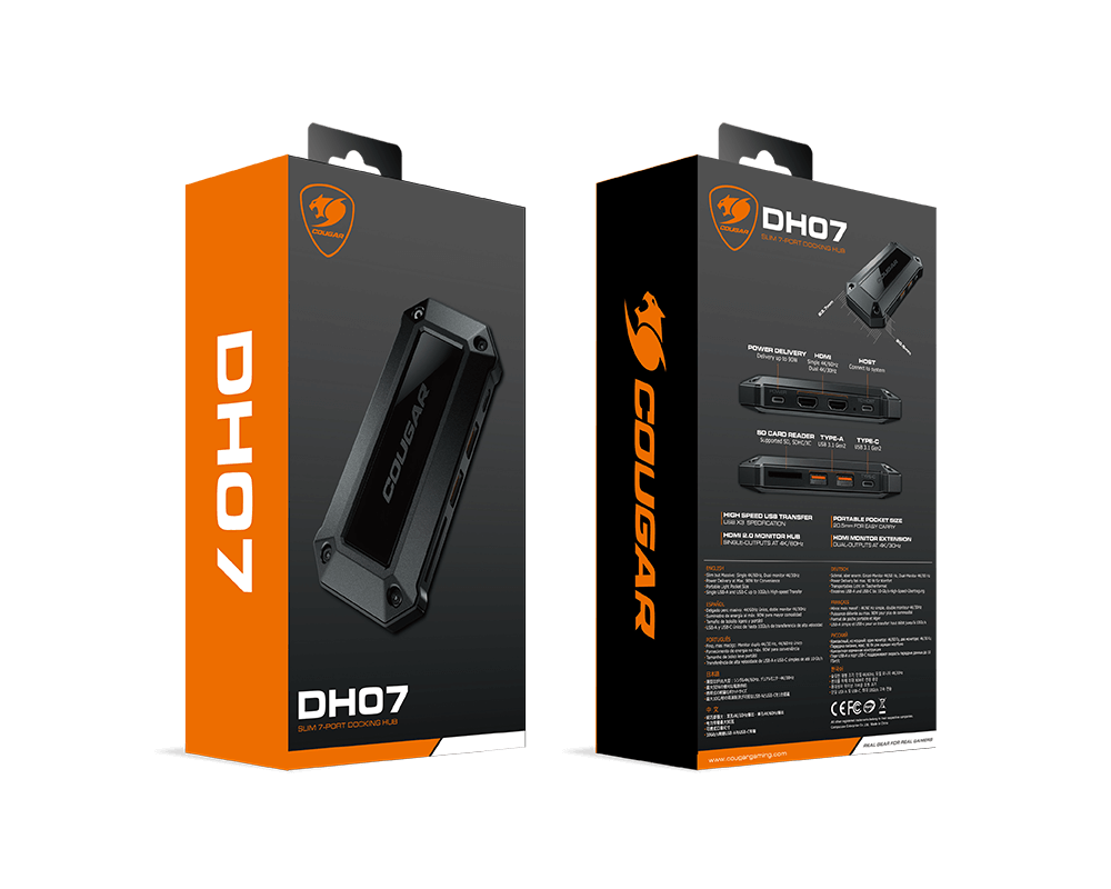 Докинг станция COUGAR DH07 Slim 7-Port Docking Hub - CG38K75100001