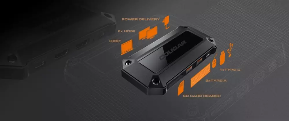 Докинг станция COUGAR DH07 Slim 7-Port Docking Hub - CG38K75100001