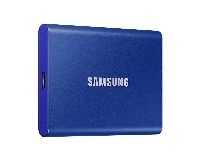 Външен SSD Samsung T7 Indigo Blue 1TB NVMe USB-C Blue