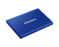 Външен SSD Samsung T7 Indigo Blue 1TB NVMe USB-C Blue