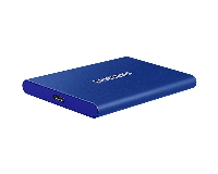 Външен SSD Samsung T7 Indigo Blue 1TB NVMe USB-C Blue