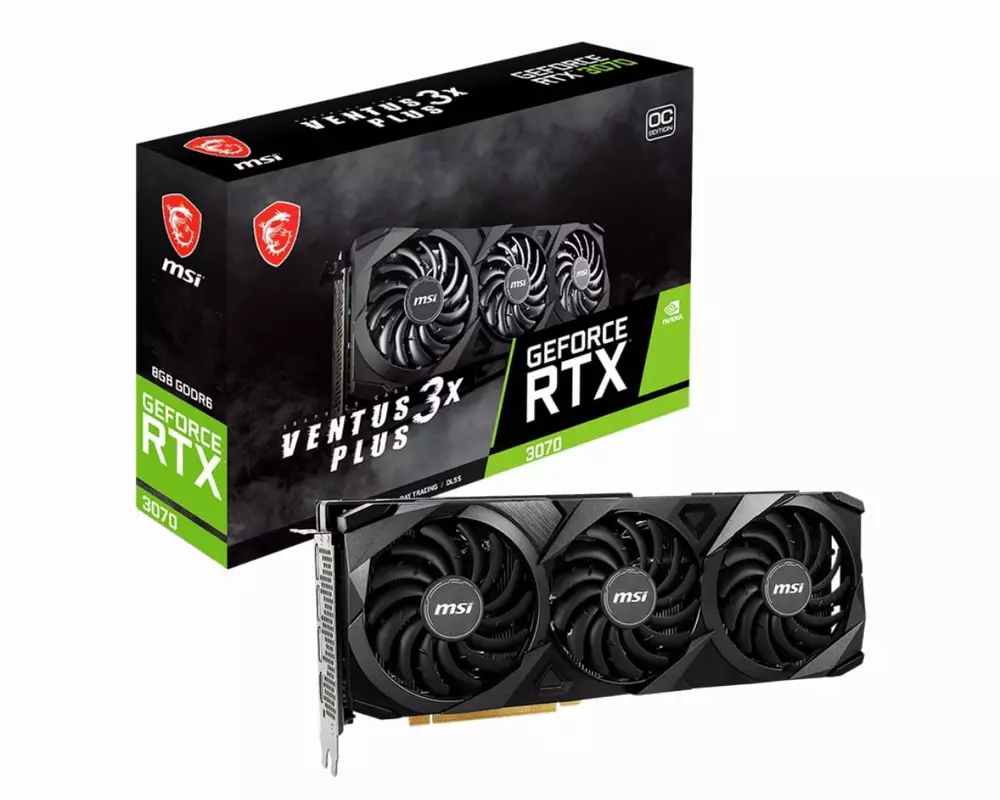 Видео карта MSI GeForce RTX 3070 VENTUS 3X PLUS 8G OC LHR