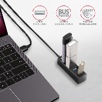 USB хъб Axagon HUE-M1AL Superspeed USB-A Mini