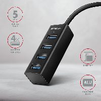 USB хъб Axagon HUE-M1AL Superspeed USB-A Mini