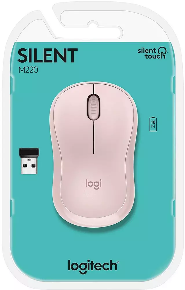 Мишка Logitech M220 Wireless Silent Rose - 910-006129